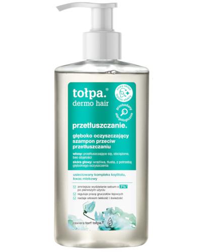 podgląd produktu Tołpa Dermo Hair Przetłuszczanie głęboko oczyszczający szampon przeciw przetłuszczaniu 250 ml