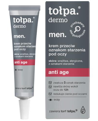 podgląd produktu Tołpa Dermo Men Anti-age krem przeciw oznakom starzenia pod oczy 10 ml