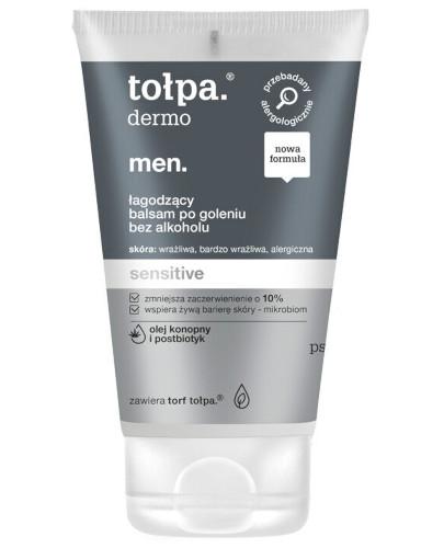 podgląd produktu Tołpa Dermo Men Sensitive łagodzący balsam po goleniu 100 ml