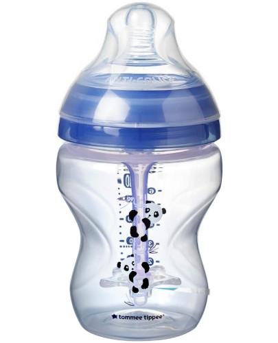 zdjęcie produktu Tommee Tippee Advanced Anti-colic butelka antykolkowa ze smoczkiem o wolnym przepływie 0m+ niebieska 260 ml [42257502]
