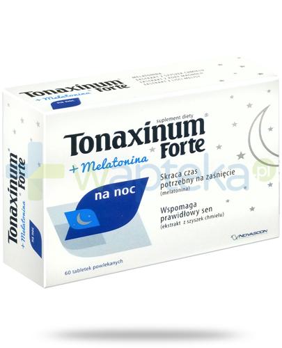 zdjęcie produktu Tonaxinum Forte + melatonina na noc 60 tabletek