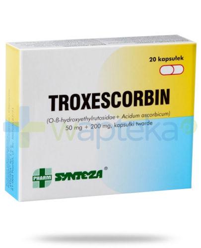 zdjęcie produktu Troxescorbin 50 mg + 200 mg 20 kapsułek