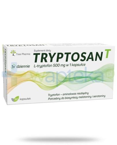 podgląd produktu Tryptosan T  ułatwienie zasypiania poprawa nastroju 30 kapsułek 
