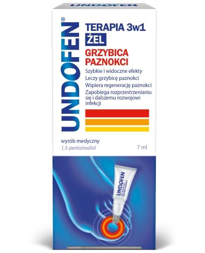 podgląd produktu Undofen Terapia 3w1 żel na grzybicę paznokci 7 ml