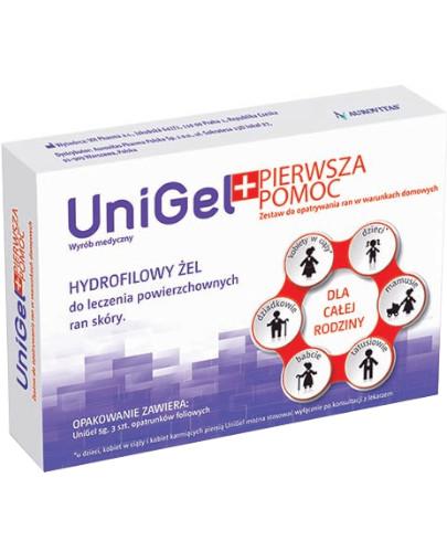 podgląd produktu UniGel Pierwsza Pomoc zestaw do opatrywania ran w warunkach domowych 1 sztuka