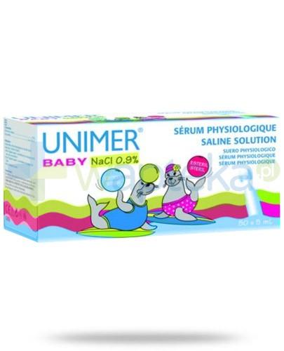 zdjęcie produktu Unimer Baby Natrium Chloratum 0,9% sól fizjologiczna ampułki 50x 5 ml