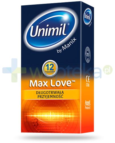 zdjęcie produktu Unimil Max Love prezerwatywy 12 sztuk
