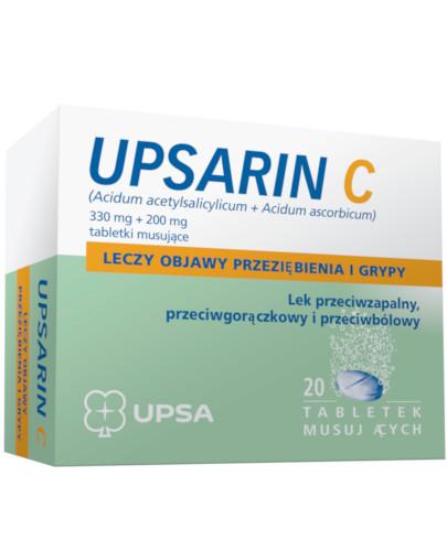 zdjęcie produktu Upsarin C 330 mg + 200 mg 20 tabletek musujących 