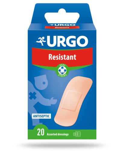 podgląd produktu Urgo Resistant plastry wstępnie przycięte z kompresem antyseptycznym 20 sztuk