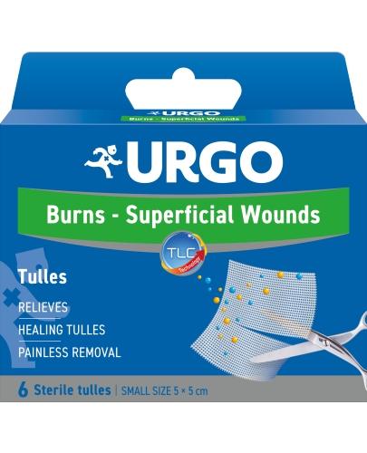 podgląd produktu Urgo siateczka oparzenia i rany powierzchniowe 5 x 5cm 6 sztuk