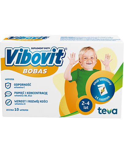 zdjęcie produktu Vibovit Bobas smak waniliowy dla dzieci 2-4 lat 14 saszetek
