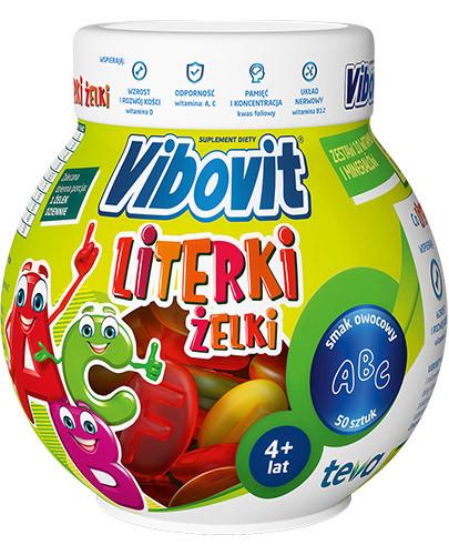 zdjęcie produktu Vibovit Literki zestaw 10 witamin i minerałów dla dzieci 4-12 lat 50 sztuk