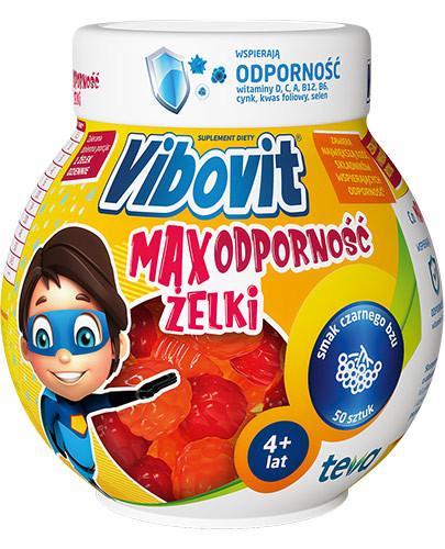 zdjęcie produktu Vibovit Max Odporność zestaw 10 witamin i minerałów dla dzieci 4-12 lat 50 sztuk 