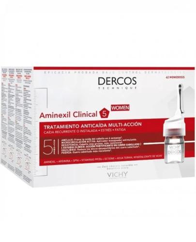 podgląd produktu Vichy Dercos Aminexil Clinical 5 kuracja przeciw wypadaniu włosów dla kobiet 42 ampułki