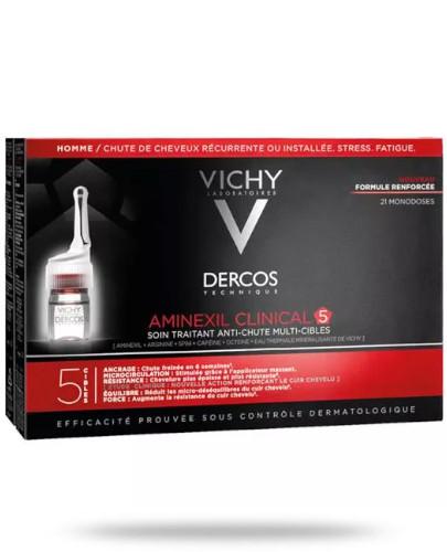 podgląd produktu Vichy Dercos Aminexil Clinical 5 kuracja przeciw wypadaniu włosów dla mężczyzn 21 ampułek