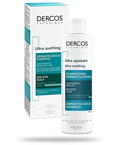 zdjęcie produktu Vichy Dercos Ultra soothing ultrakojący szampon do włosów normalnych i przetłuszczających się 200 ml
