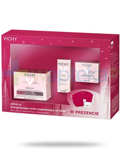 podgląd produktu Vichy Idealia energetyzujący krem wygładzający na dzień do skóry normalnej i mieszanej 50 ml + krem 15 ml + serum 3 ml + kosmetyczka [ZESTAW]