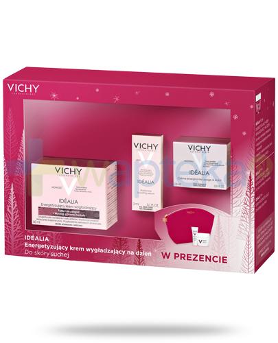 podgląd produktu Vichy Idealia energetyzujący krem wygładzający na dzień do skóry suchej 50 ml + krem 15 ml + serum 3 ml + kosmetyczka [ZESTAW]