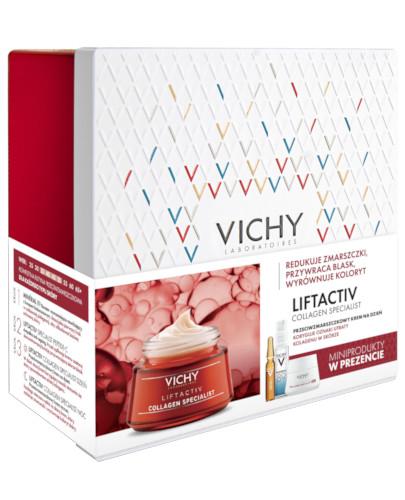 podgląd produktu Vichy Liftactiv Collagen Specialist XMASS przeciwzmarszczkowy krem na dzień 50 ml + 3 miniprodukty [ZESTAW]