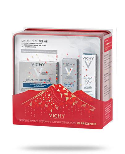 podgląd produktu Vichy Liftactiv Supreme przeciwzmarszczkowy i ujędrniający krem na dzień dla skóry suchej 50 ml + miniprodukty [ZESTAW]