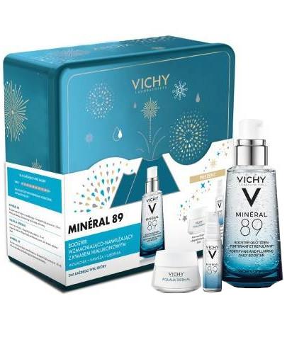 podgląd produktu Vichy Mineral 89 booster wzmacniająco-nawilżający 50 ml + 10 ml + Aqualia Thermal krem nawilżający 15 ml [ZESTAW]
