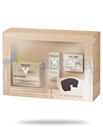 podgląd produktu Vichy Neovadiol Magistral odżywczy balsam przywracający gęstość skóry do skóry dojrzałej, bardzo suchej 50 ml + balsam 15 ml + serum 3 ml + kosmetyczka [ZESTAW]