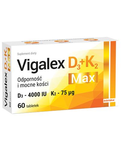 podgląd produktu Vigalex D3 + K2 Max 60 tabletek