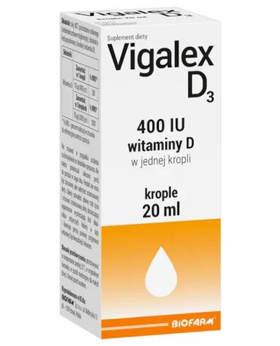 podgląd produktu Vigalex D3 krople 20 ml