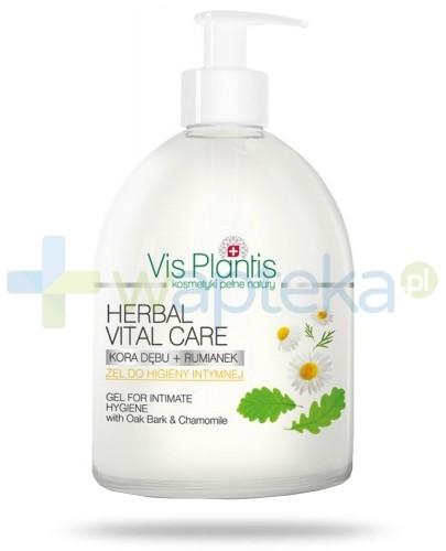podgląd produktu Vis Plantis Herbal Vital Care Żel do higieny intymnej Kora dębu rumianek 500 ml Elfa Pharm