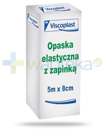 podgląd produktu Viscoplast opaska elastyczna z zapinką 5m x 8cm 1 sztuka