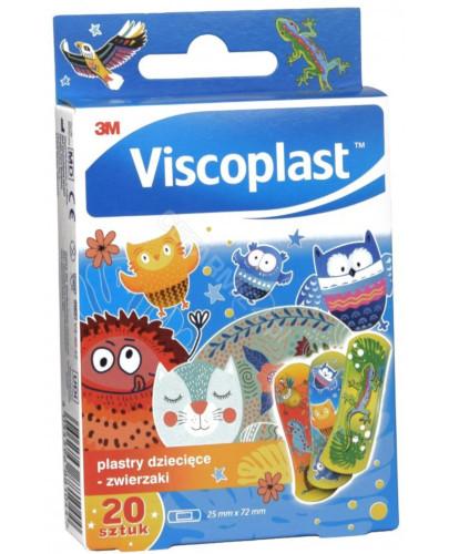 zdjęcie produktu Viscoplast plastry dziecięce zwierzaki 20 sztuk