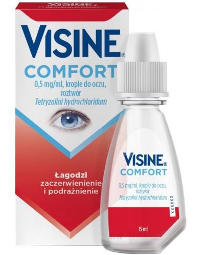 podgląd produktu Visine Comfort 0,5 mg/ml krople do oczu 15 ml