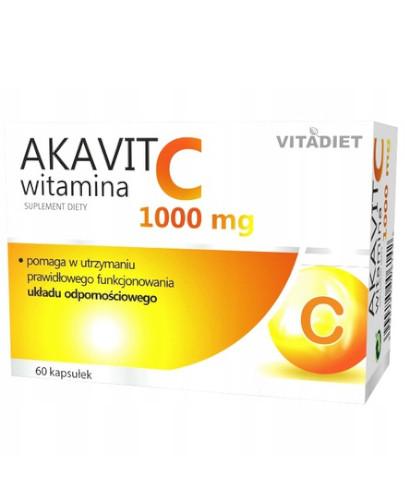 podgląd produktu VitaDiet Akavit Witamina C 1000 mg 60 kapsułek