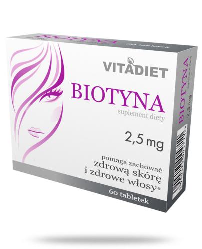 podgląd produktu VitaDiet Biotyna 2,5 mg 60 tabletek