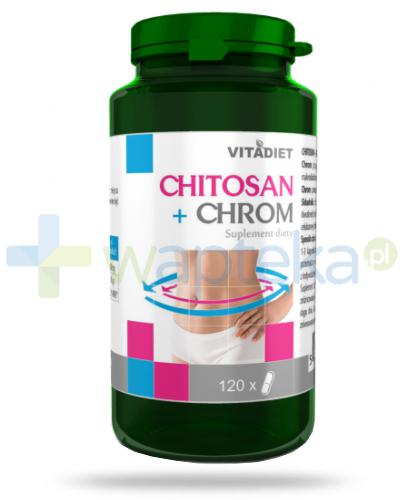 podgląd produktu VitaDiet Chitosan + chrom 120 kapsułek