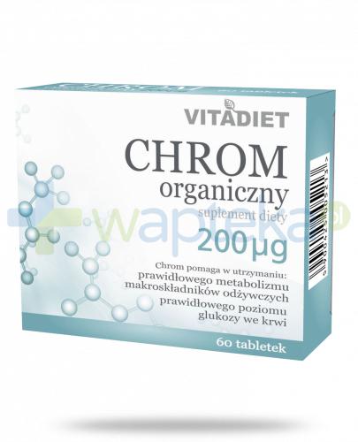 podgląd produktu VitaDiet Chrom organiczny 200mcg 60 tabletek