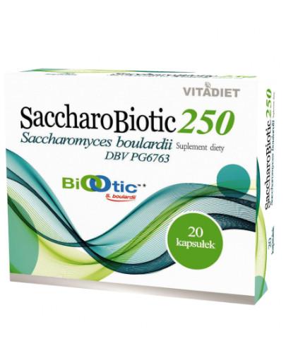 podgląd produktu VitaDiet SaccharoBiotic 250 20 kapsułek