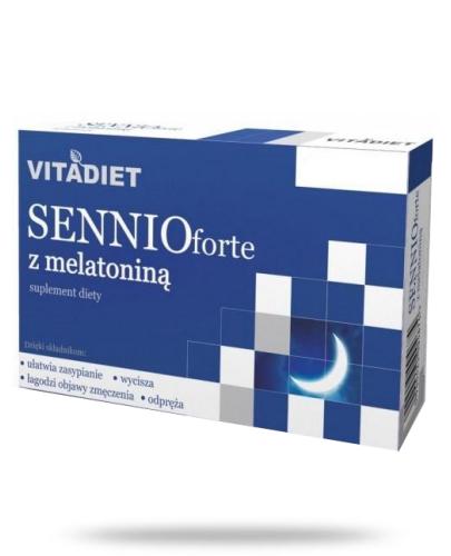 podgląd produktu VitaDiet Sennio Forte z melatoniną 30 kapsułek