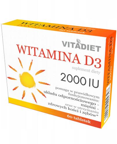 podgląd produktu VitaDiet Witamina D3 2000 IU 60 tabletek