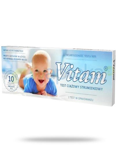 podgląd produktu Vitam test ciążowy strumieniowy 1 sztuka