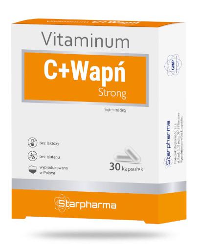 podgląd produktu Vitaminum C + Wapń Strong 30 kapsułek