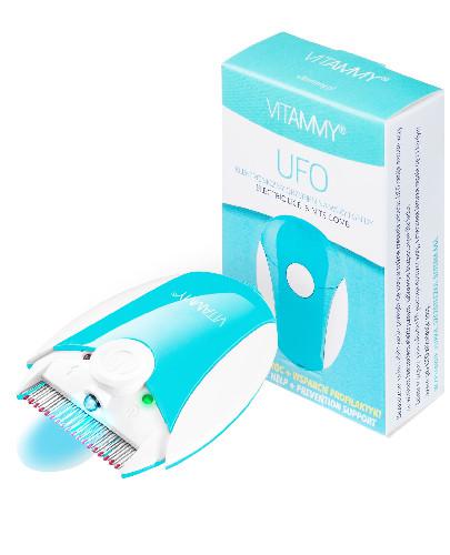 podgląd produktu Vitammy Ufo elektroniczny grzebień na wszy i gnidy kolor turkusowy 1 sztuka