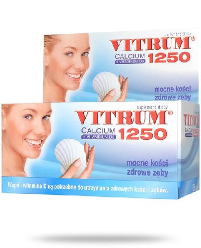 podgląd produktu Vitrum Calcium 1250 + Vitaminum D3 60 tabletek
