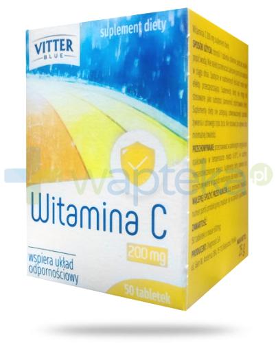 podgląd produktu Vitter Blue Witamina C 200 mg 50 tabletek