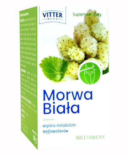 podgląd produktu Vitter Morwa biała 180 tabletek