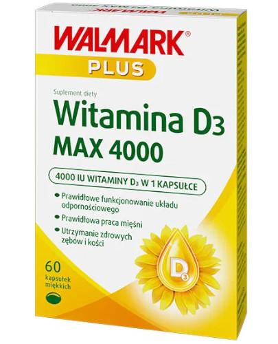 podgląd produktu Walmark Plus Witamina D3 Max 4000 60 kapsułek