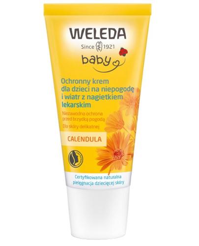 podgląd produktu Weleda Baby Calendula ochronny krem dla dzieci na niepogodę i wiatr z nagietkiem lekarskim 30 ml