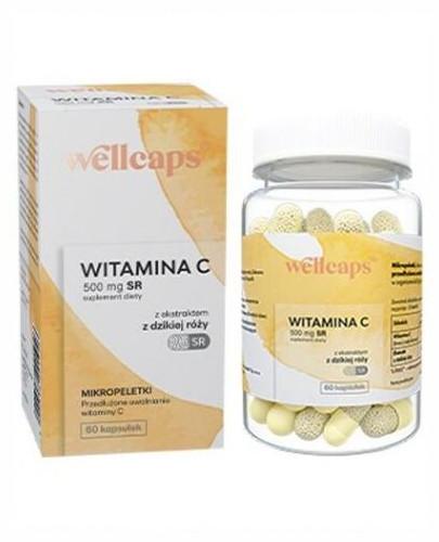 podgląd produktu Wellcaps witamina C 500 mg SR 60 kapsułek