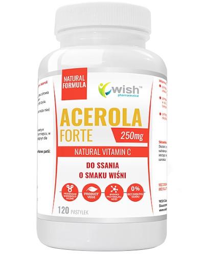 podgląd produktu Wish Acerola Forte 250 mg naturalna witamina C 120 pastylek do ssania
