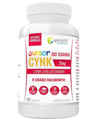 podgląd produktu Wish Cynk Junior 5 mg 60 tabletek do ssania
